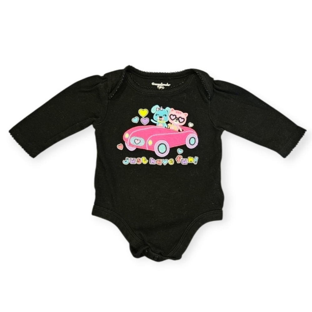 Like New, Girl's Black Onesie Size 0-3m